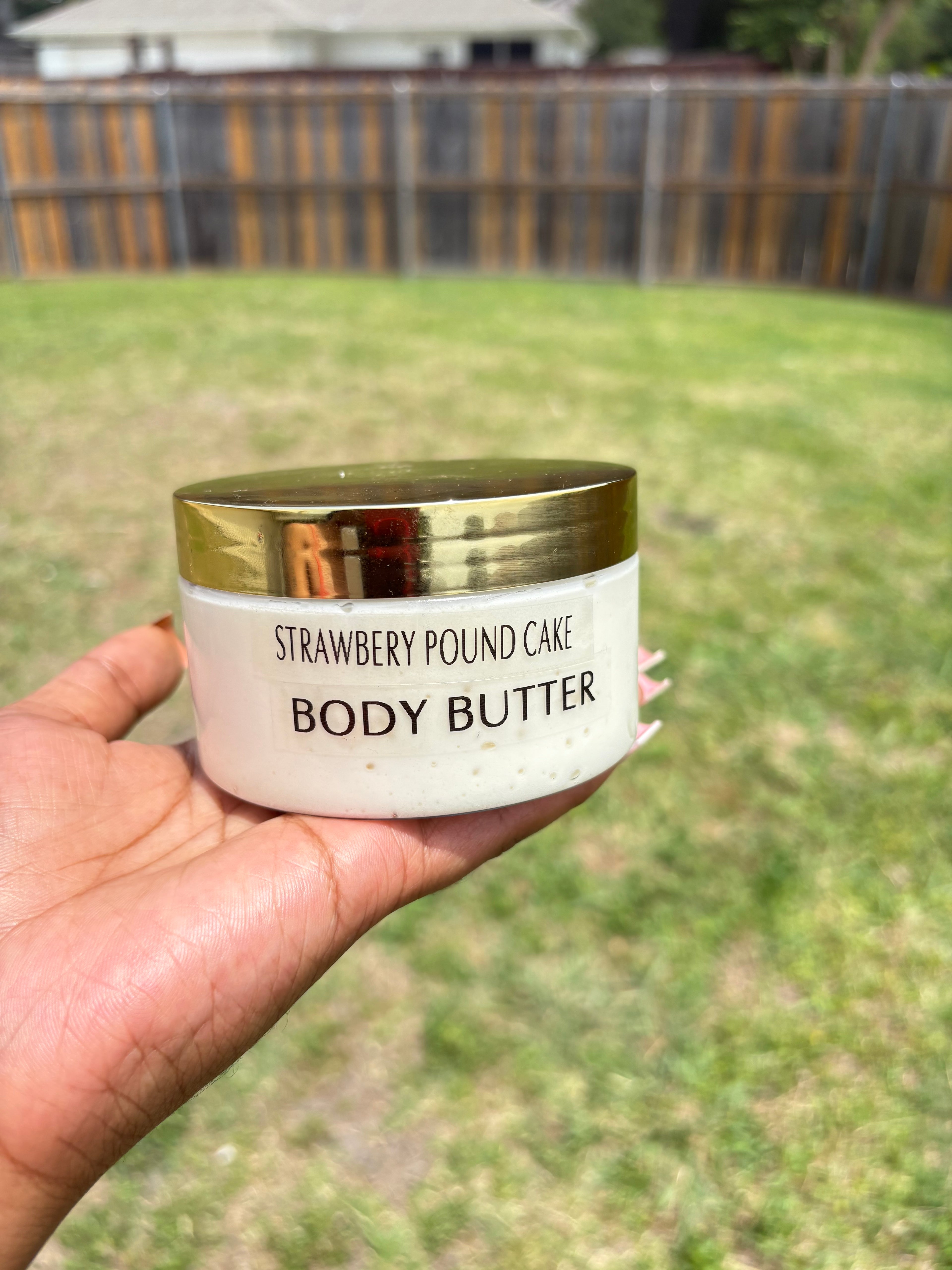 Body Butter- Strawberry Pound Cake 8 oz