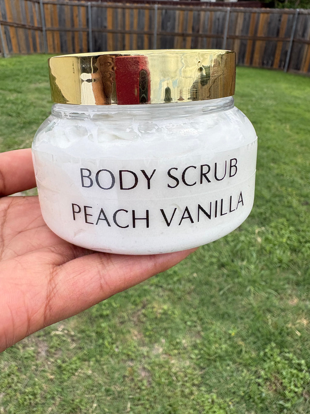 Peach Vanilla Body Scrub 8 oz