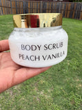 Peach Vanilla Body Scrub 8 oz