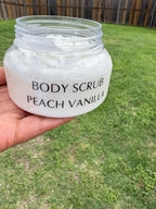 Peach Vanilla Body Scrub 8 oz